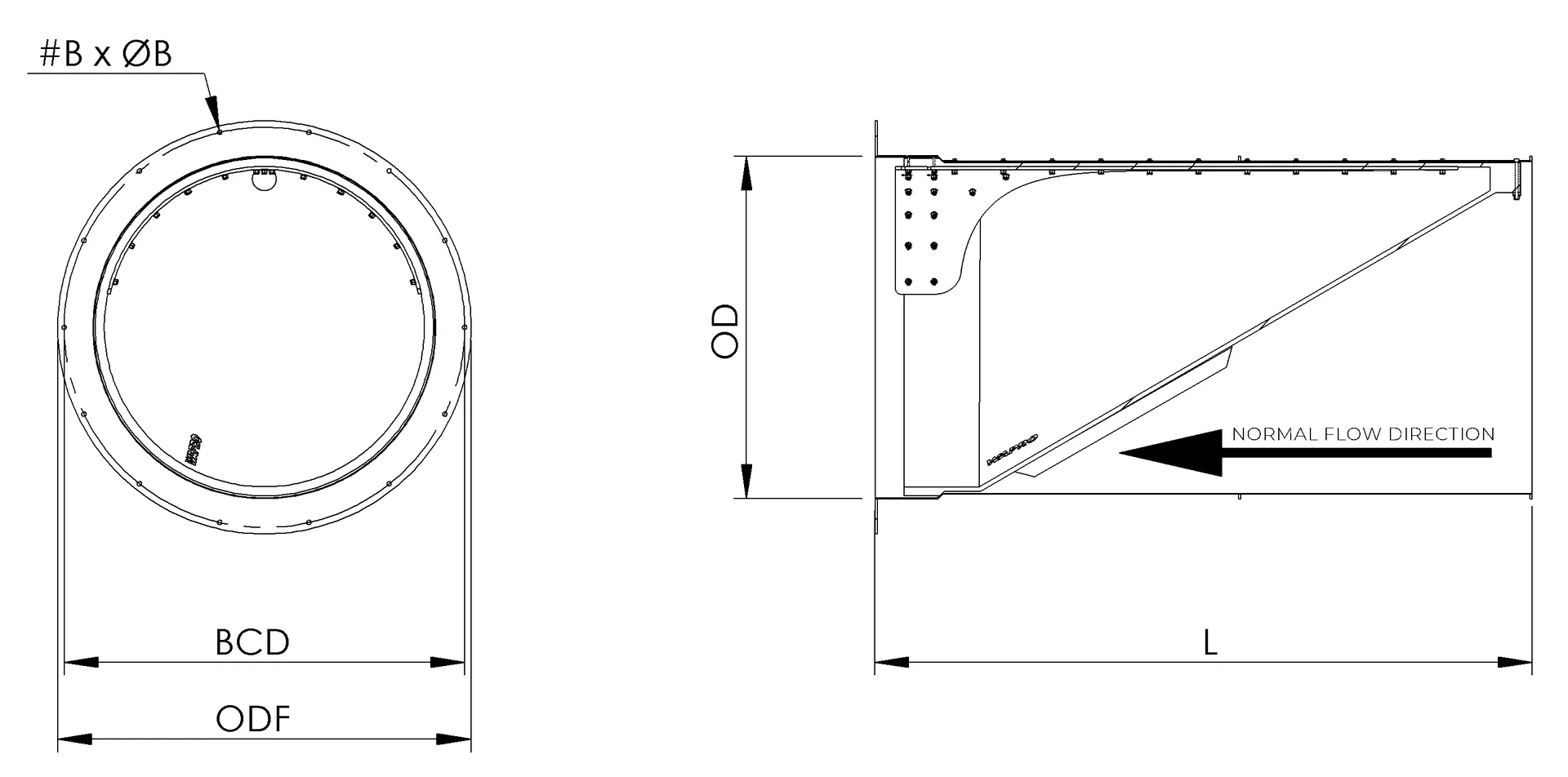 Technical figure WaStop 985 Flange